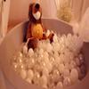 TRENDPLAY Plastic Balls for Ball Pits - Pack of 100 Hollow Balls- Safe and Exciting Playtime - Perfect for Toddler Baby Pools,Party,Festival Decoration, Pearl White+ White+ Clear view 2