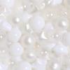 TRENDPLAY Star Ball Pit Balls for Toddlers - 100 Count Star Balls Different Shapes, Non-Toxic Plastic Balls Boys Girls Festival Party Decoration, Pearl White+ White+ Clear view 1