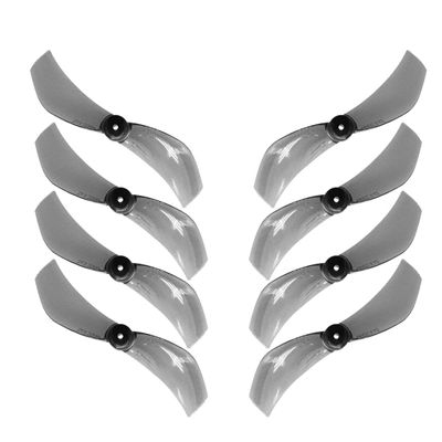 Gemfan 1610 2-Blade Propeller PC Paddle for Racing Freestyle Tinywhoop Drones Replacement Spare Parts (Gray 1mm,4 Pairs)
