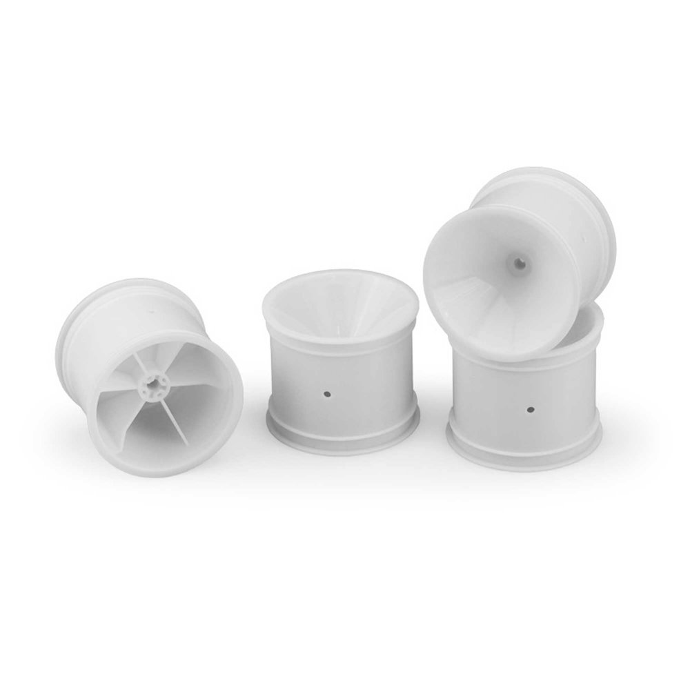 J Concepts Inc. Mono Rear Wheels 3/16" Axle White 4 JCO3419W