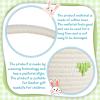 3 Pcs Easter Bunny Basket with Rabbit Ears Easter Egg Basket with Handle Woven Empty Hunt Container for Gifts Stuffer Candy Toy Storage Party Supplies, 12 x 9 Inch view 3