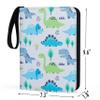 4 Pocket Trading Card Binder for 400 Cards,Dinosuar Pattern view 2
