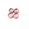 KingVal Replacement 4PCS Metal Wheel Rim Wheel Hub RC Parts Compatible with WLtoys K969 RC Car (Red) view 2