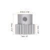 HARFINGTON Step Spur Gear 10mm Bore Gear 18T Mod 1 Aluminum Alloy Motor Gear for RC Car Replacement Parts Accessories Electric Grinder Gearbox Reduction Gear Reducer view 2