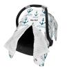 Personalized Anchor Baby Car Seat Canopy for Babies with Name, Custom Name Cover for Boys and Girls, Opening Minky Nursing Breastfeeding Cover Infant Car Seat Canopies for Newborn view 2