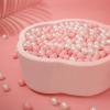 Heopeis Ball Pit Balls Crawl Balls Crush Proof Plastic Ball for Infant Ball Pit Children's Toy Balls Pearl Ocean Balls, 2.2inches,100Pcs (Pink/Pearl White) view 2