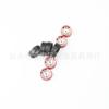 KingVal Replacement 4PCS Metal Wheel Rim Wheel Hub with Tire Tyre RC Parts Compatible with WLtoys K969 RC Car (Red) view 3
