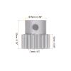 HARFINGTON Step Spur Gear 6mm Bore Gear 18T Mod 1 Aluminum Alloy Motor Gear for RC Car Replacement Parts Accessories Electric Grinder Gearbox Reduction Gear Reducer view 2