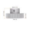 HARFINGTON Step Spur Gear 8mm Bore Gear 35T Mod 1 Aluminum Alloy Motor Gear for RC Car Replacement Parts Accessories Electric Grinder Gearbox Reduction Gear Reducer view 2