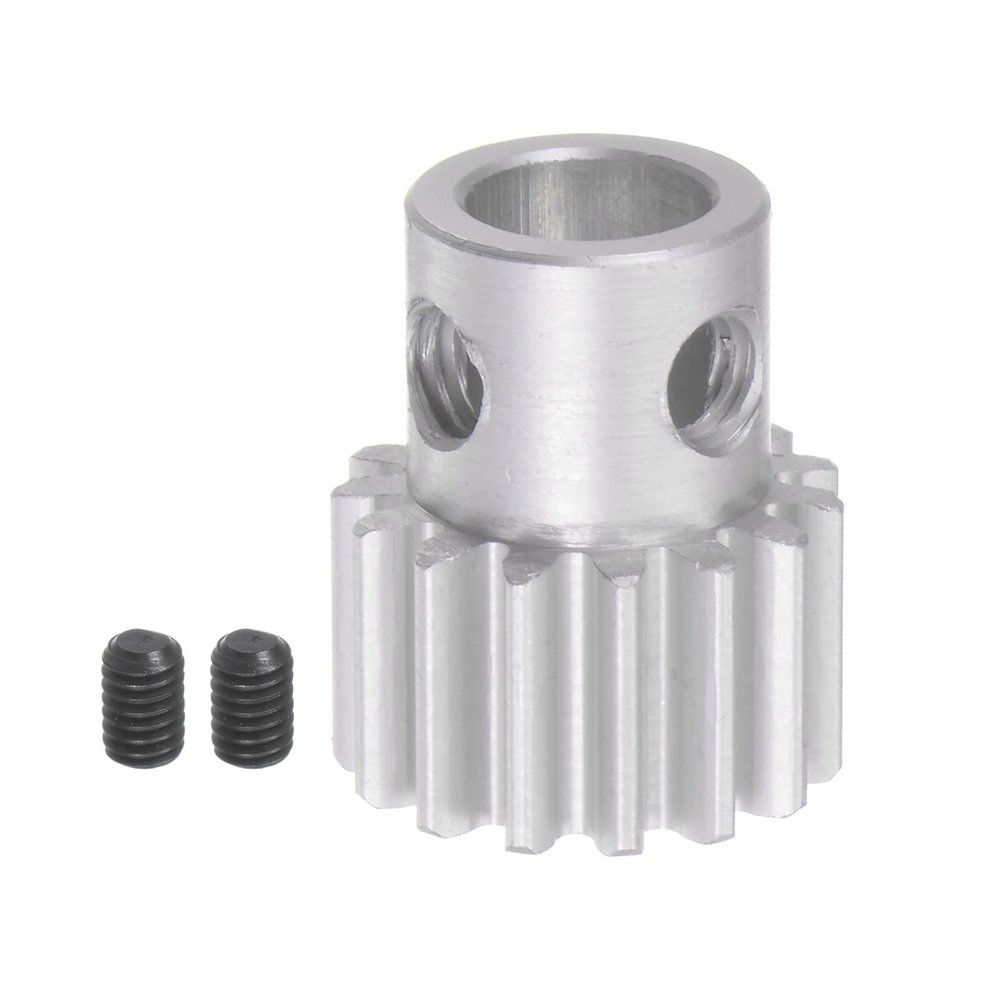 HARFINGTON Step Spur Gear 8mm Bore Gear 15T Mod 1 Aluminum Alloy Motor Gear for RC Car Replacement Parts Accessories Electric Grinder Gearbox Reduction Gear Reducer