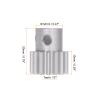 HARFINGTON Step Spur Gear 8mm Bore Gear 15T Mod 1 Aluminum Alloy Motor Gear for RC Car Replacement Parts Accessories Electric Grinder Gearbox Reduction Gear Reducer view 2