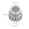 HARFINGTON Step Spur Gear 8mm Bore Gear 15T Mod 1 Aluminum Alloy Motor Gear for RC Car Replacement Parts Accessories Electric Grinder Gearbox Reduction Gear Reducer view 3
