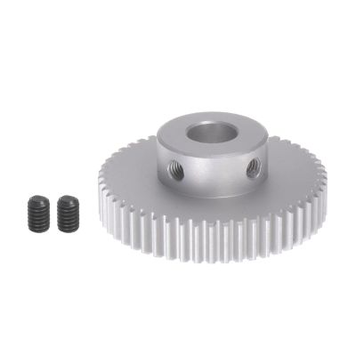 HARFINGTON Step Spur Gear 10mm Bore Gear 50T Mod 1 Aluminum Alloy Motor Gear for RC Car Replacement Parts Accessories Electric Grinder Gearbox Reduction Gear Reducer