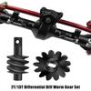 2 Sets 13T Steel Overdrive Gears Differential Worm Gear Fit for Axial SCX24 C10 JLU Gladiator Bronco Deadbolt 1/24 RC Crawler Car view 2