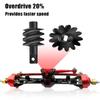 2 Sets 13T Steel Overdrive Gears Differential Worm Gear Fit for Axial SCX24 C10 JLU Gladiator Bronco Deadbolt 1/24 RC Crawler Car view 4
