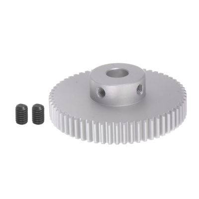 HARFINGTON Step Spur Gear 6mm Bore Gear 60T Mod 1 Aluminum Alloy Motor Gear for RC Car Replacement Parts Accessories Electric Grinder Gearbox Reduction Gear Reducer