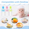 3 Pack Baby Food Feeder, 3 Oz Silicone Baby Feeder, 3 Colors Food Dispensing Spoon, Squeeze Spoon for Boys Girl Kids Toddlers view 4