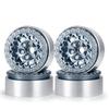 RCLIONS 1.9inch Beadlock Wheels Aluminum Rims for AXIAL SCX10 SCX10 II 90046 SCX10 III AXI03007 TRX4 1/10th RC Crawler Truck Car (Titanium) view 1