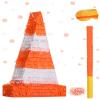 Traffic Cone Piata Orange Cone Piata Includes Stick Blindfold Confetti Construction Theme Party Supplies for Kids Birthday Party Decor, 15.8 x 9.5 x 3.2 Inches view 1