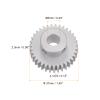 HARFINGTON Step Spur Gear 6mm Bore Gear 35T Mod 1 Aluminum Alloy Motor Gear for RC Car Replacement Parts Accessories Electric Grinder Gearbox Reduction Gear Reducer view 3
