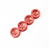 KingVal Replacement 4PCS Metal Wheel Rim Wheel Hub RC Parts Compatible with WLtoys K989 284131 284010 1/28 RC Car (Red) view 1