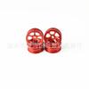 KingVal Replacement 4PCS Metal Wheel Rim Wheel Hub RC Parts Compatible with WLtoys K989 284131 284010 1/28 RC Car (Red) view 4