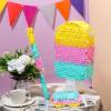 Ice Cream Piata Includes Stick Blindfold Confetti Summer Piata Ice Cream Sweet Party Supplies for Kids Birthday Party Decor, 16.1 x 7.9 x 3.2 Inches view 2