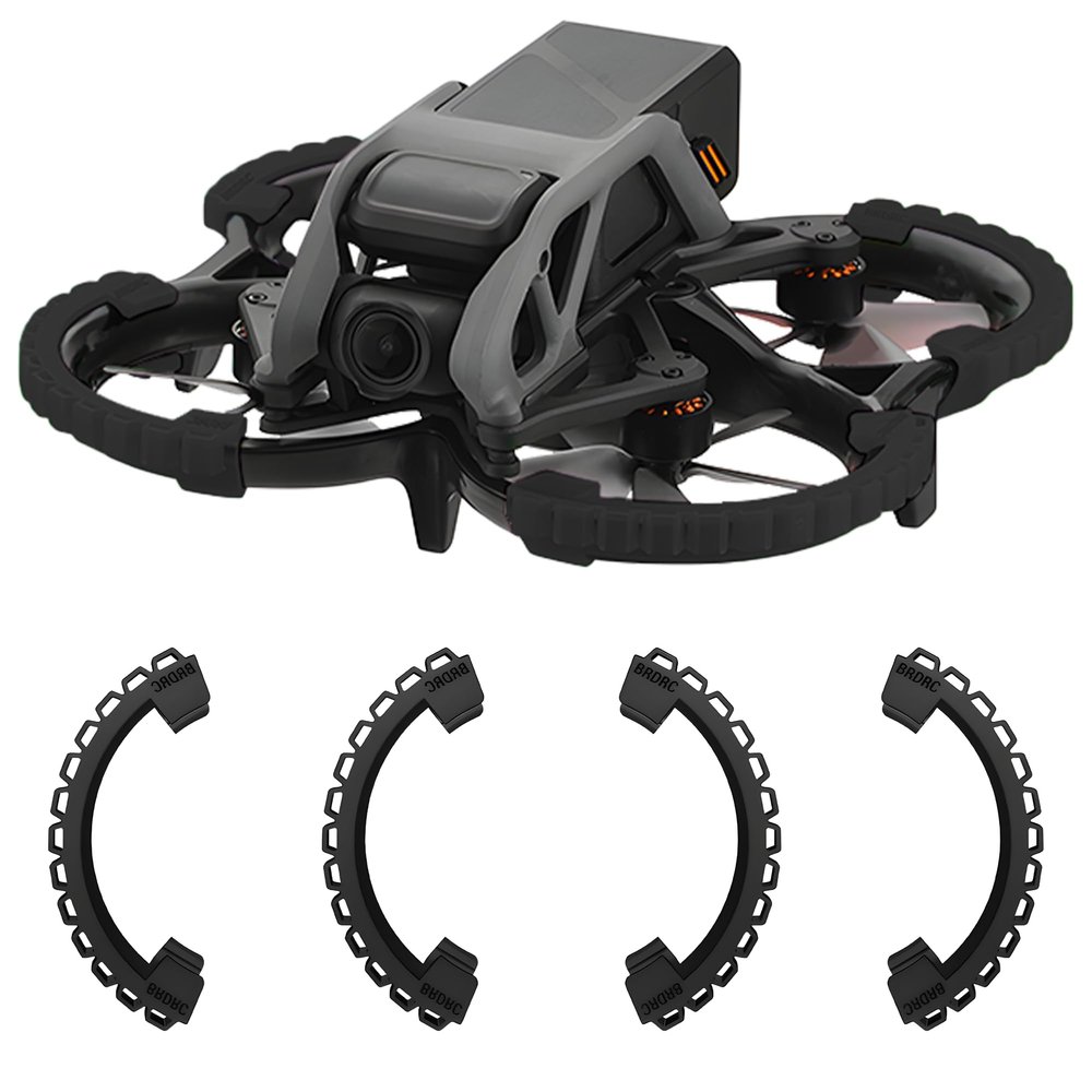 Craznick Avata Propeller Guard Bumper: Protective Bumper Ring Anti-Collision Impact Protectors for DJI Avata Accessories Black
