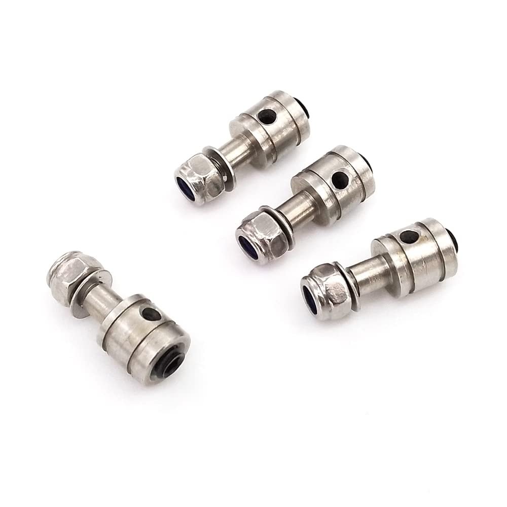 4PCS 2mm Linkage End Wire Tie Rod Stopper Rudder Servo Push Rod Adjuster for RC Boat Airplane