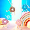 Hungdao 24 Pcs Bendable Donut Figures 4 Inch Bendable Toys Donut Party Favors Stretchy Toys Stress Relief Fidget for Boys Girls Birthday Gifts Goodie Bag Stuffers Piata Filler view 4