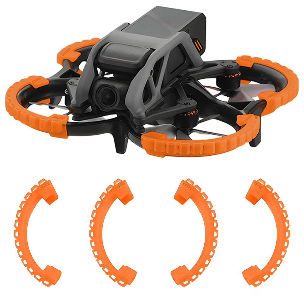 Craznick Avata Propeller Guard Bumper: Protective Bumper Ring Anti-Collision Impact Protectors for DJI Avata Accessories Orange