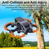 Craznick Avata Propeller Guard Bumper: Protective Bumper Ring Anti-Collision Impact Protectors for DJI Avata Accessories Orange view 2