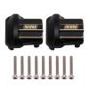 INJORA Brass Front Rear Axle Diff Covers - Black Coating Diff Cover for TRX4M 1/18 Crawler Car Upgrade Parts,2PCS view 1