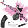 Large AKM-47 Gel Ball Blaster - 200FPS and Shoot Up to 100FT Gel Ball Blaster, Double Shooting Modes, Suitable for Adults, Pink view 1