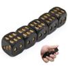 5pcs Black Skull Dice Grinning Skull Deluxe Devil Poker Dice Gothic Gambling Dice Tower with Death view 2