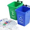 Almencla Garbage Classification Toy Tiny Early Educational Curbside Garbage Bin Recycling Toy Waste Management for Children Girls Gift Kids Toddlers, Large view 2