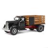 Spec Cast 1/50 Black International KB 8 Truck with Stake Bed 39512 view 1