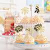 24Pcs 2026 Happy New Year Cupcake Topper Gold Glitter Hello 2026 Cupcake Toppers Cheers to 2026 Champagne Cupcake Topper Firework Cake Picks for New Year Eve Party Decor Supplies view 4
