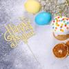 1Pc Happy New Year Cake Topper 2026 New Years Eva Party Cake Decorations for New Years Party Supplies Hello 2026 Holiday Theme Party Decorations Gold Glitter view 3