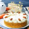 1Pc Happy New Year Cake Topper 2026 New Years Eva Party Cake Decorations for New Years Party Supplies Hello 2026 Holiday Theme Party Decorations Gold Glitter view 4