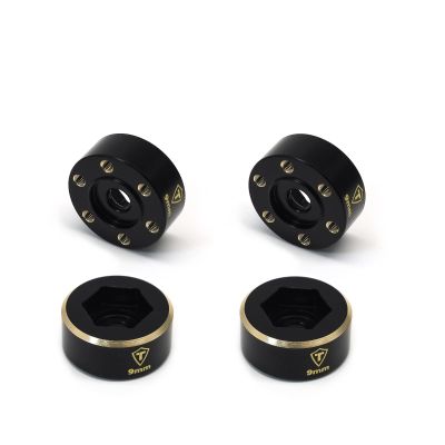 TREAL 1.9 Wheel Hubs Brass Weights 9mm/12mm/15mm/18mm Widen Adapters Compatible with 1/10 RC Crawlers (9mm)