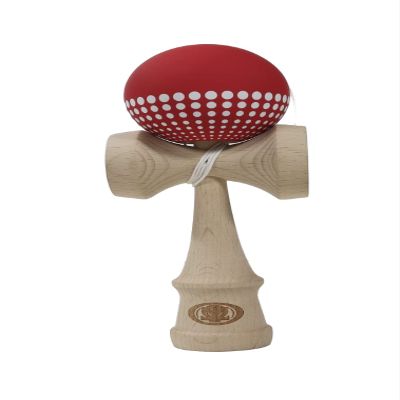 Yomega Pro Model Kendama  The Traditional Japanese Toss and Catch Skill Game with Rubberized Paint for Easier Skill Building Play (Red)