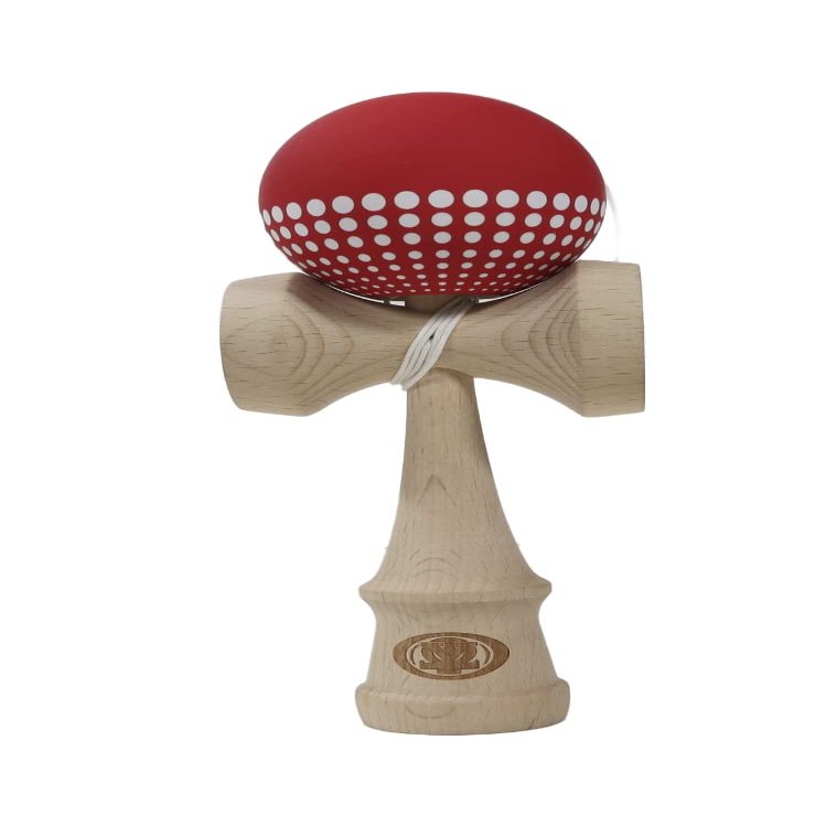 Yomega Pro Model Kendama  The Traditional Japanese Toss and Catch Skill Game with Rubberized Paint for Easier Skill Building Play (Red)