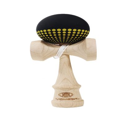 Yomega Pro Model Kendama  The Traditional Japanese Toss and Catch Skill Game with Rubberized Paint for Easier Skill Building Play (Black)