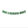 What A Onederful World banner - First Birthday, Onederful birthday party, 1st Birthday Decor, Baby Travel Theme Hanging letter sign (Customizable) view 1
