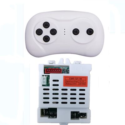 JIARUIXIN CSR-12T-1B 12V 2.4G Bluetooth Remote Control and Receiver Kit,Children's Electric Riding Car Controller Control Box Replacement Parts