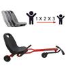 509 Crew Landshark Ride-On: Red - Kids 509 Crew Ride-On Lets You Create Forward Driving Kinetic Energy with Push & Pull Leg Action, Side to Side & Forward Direction, Ages 5+, Large view 3