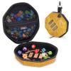 ENHANCE DND Dice Tray and Case - Collector's Edition DND Dice Holder up to 150 D&D Shakers with Hard Shell Exterior and Protective Soft Interior - Rolling Tray Perfect for Game Night (Dragon Gold) view 1