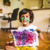 Reskid Large Finger Paint Paper Pad (12 x 18 inches) - 50 Sheets, 2-Pack - Toddlers and Kids Art Supplies, Fingerpaint Paper, Paint Pad view 3