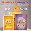 Feelings Safari - 108 Feelings & Emotions Cards - Flashcard Game for Kids Emotional Intelligence - Facial Expressions & Scenarios - U.S. Company view 4
